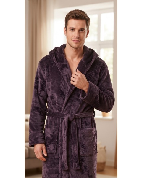 UNISEX chalatas PLUM