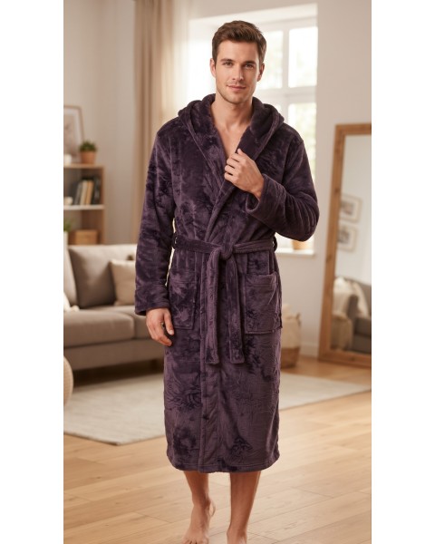 UNISEX chalatas PLUM