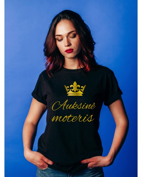 Marškinėliai AUKSINĖ MOTERIS