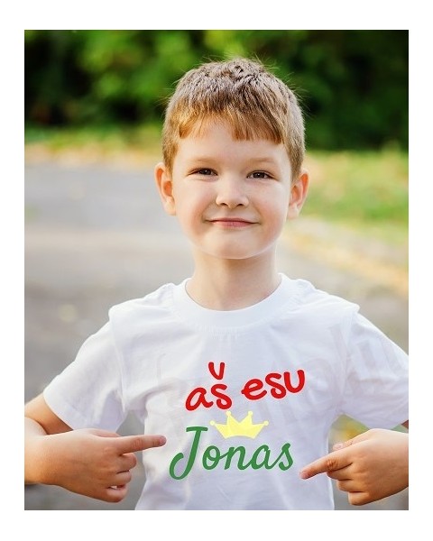 Marškinėliai Aš esu Jonas - VARDAS KEIČIAMAS!