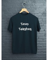 Tiesaus kirpimo marškinėliai + TAVO UŽRAŠAS
