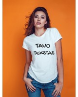 Įliemenuoti marškinėliai + TAVO UŽRAŠAS