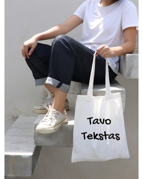 Ekologiškas krepšys + TAVO UŽRAŠAS