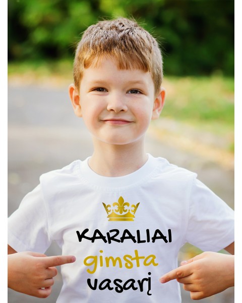 Marškinėliai KARALIAI GIMSTA VASARĮ