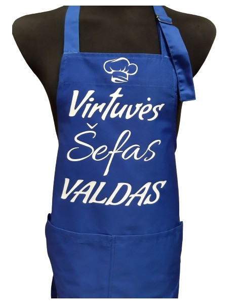 Prijuostė VIRTUVĖS ŠEFAS VALDAS (VARDAS KEIČIAMAS)