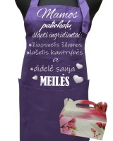 Prijuostė su meile gaminančiai Mamai