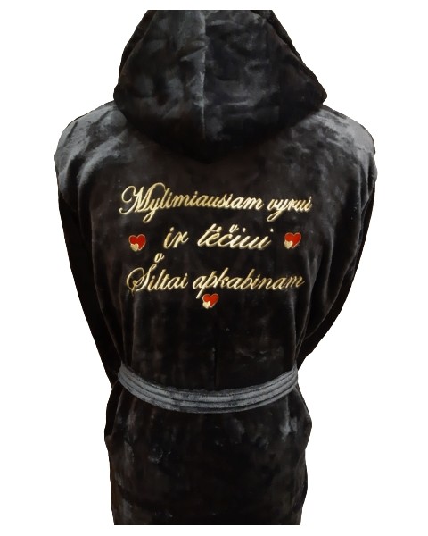 Chalatas MYLIMIAUSIAM VYRUI IR TĖČIUI