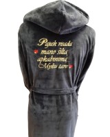 Chalatas PAJUSK VISADA MANO ŠILTĄ APKABINIMĄ
